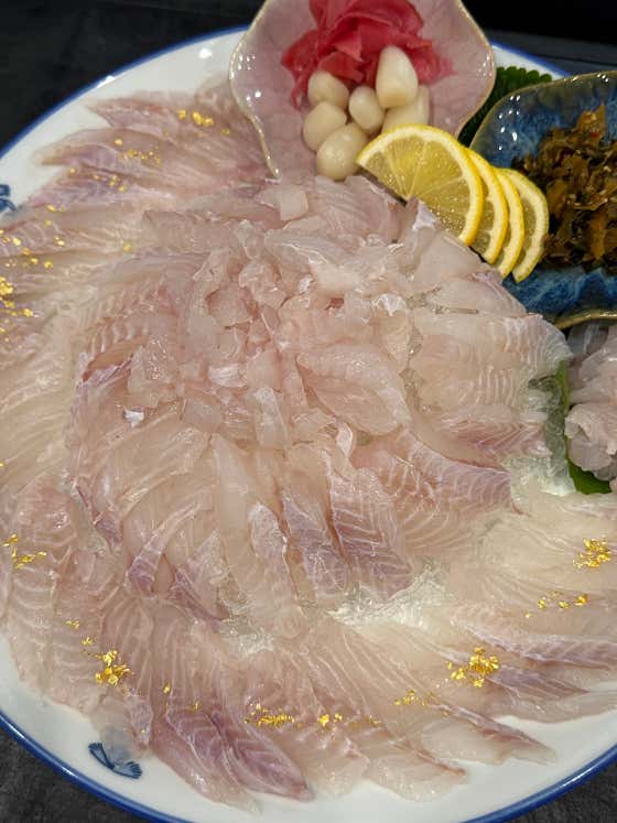 영일 고급어종 코스(1인당) 메뉴 사진(네이버)