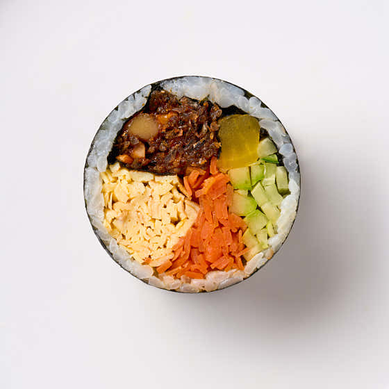견과류멸추 김밥 메뉴 사진(네이버)