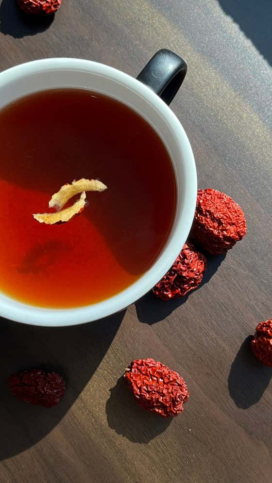 대추생강차 메뉴 사진(네이버)