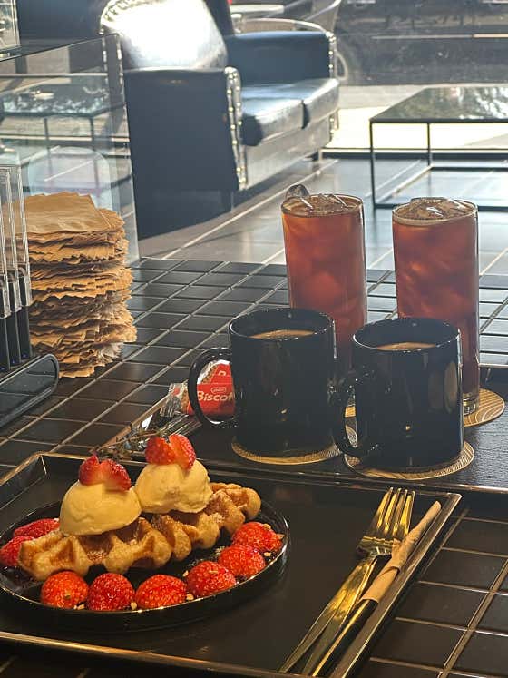 딸기 크로플 🍓(시즌종료) 메뉴 사진(네이버)