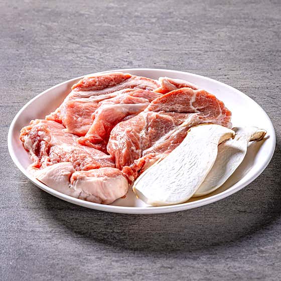 목살 한접시 (500g) 메뉴 사진(네이버)
