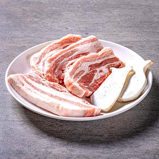 삼겹살 한접시 (500g) 메뉴 사진(네이버)
