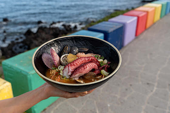 🦞🦑🍲스페셜 해물라면 메뉴 사진(네이버)