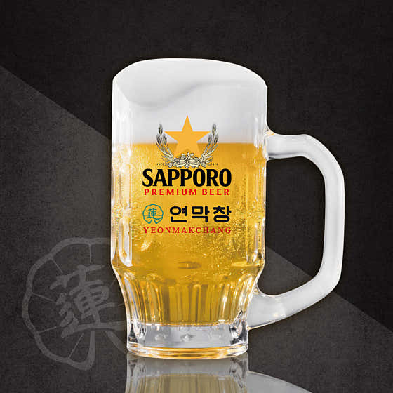 삿포로 生맥주 메뉴 사진(네이버)