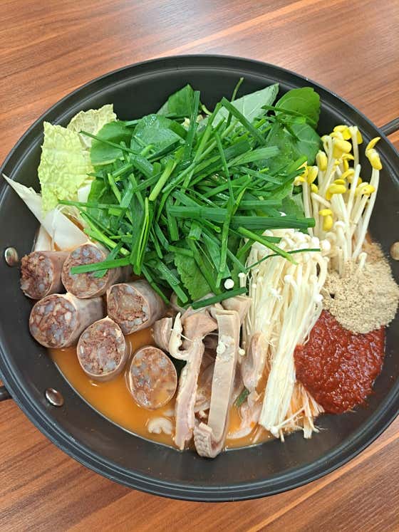 순대전골(대) 메뉴 사진(네이버)