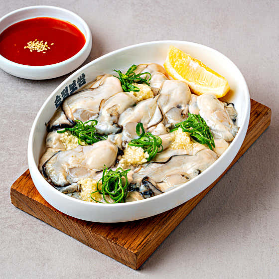 통영 산지직송 햇생굴 200g 메뉴 사진(네이버)