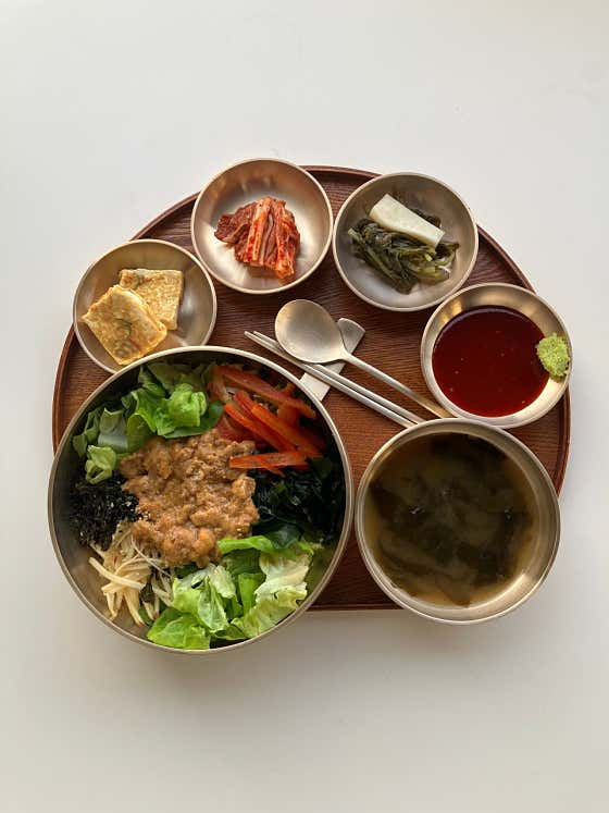 성게 비빔밥 정식 메뉴 사진(네이버)