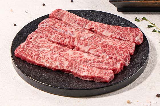 1++한우 살치 (100g) 메뉴 사진(네이버)