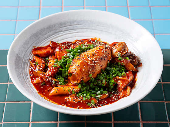 동네 통오징어 떡볶이 메뉴 사진(네이버)