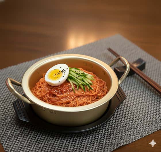 냄비비빔면 메뉴 사진(네이버)