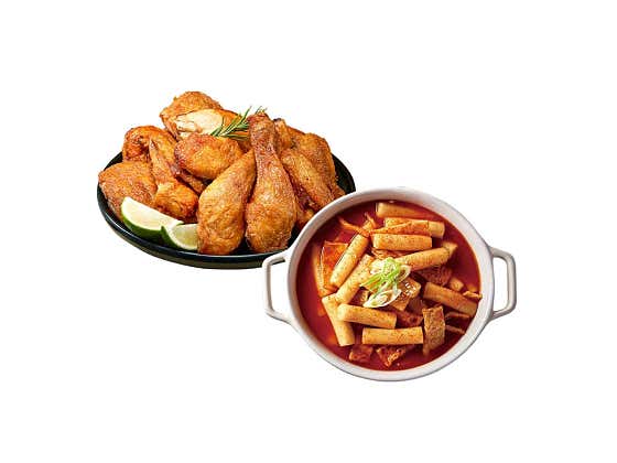 SET5 또봉이통닭 + 국물떡볶이 메뉴 사진(네이버)