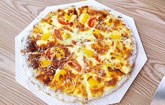 눈꽃 크림피자 메뉴 사진(네이버)