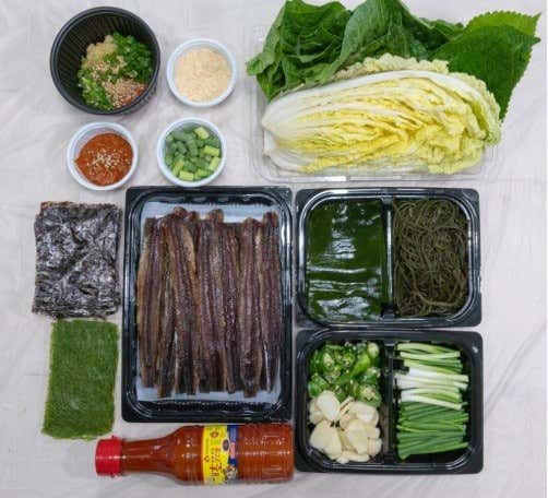 과메기 야채 세트 메뉴 사진(네이버)