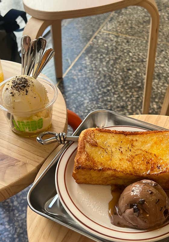 프렌치 토스트 & 아이스크림 메뉴 사진(네이버)