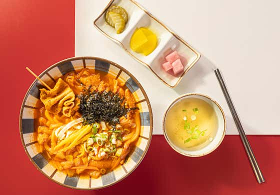 가락 어묵김치우동 메뉴 사진(네이버)