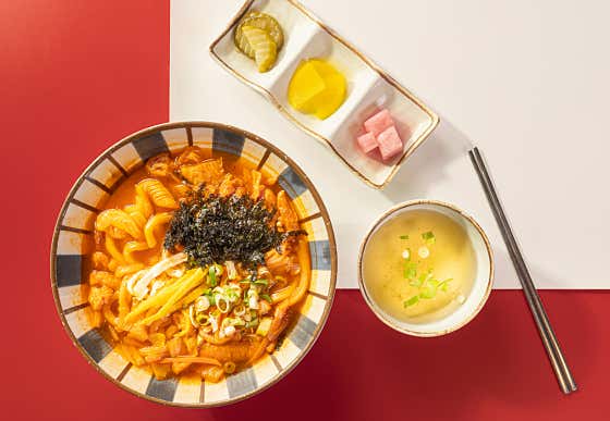 가락 김치우동 메뉴 사진(네이버)