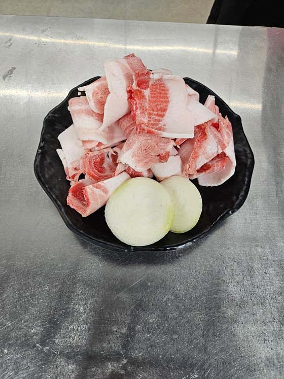 대패 삼겹살 메뉴 사진(네이버)