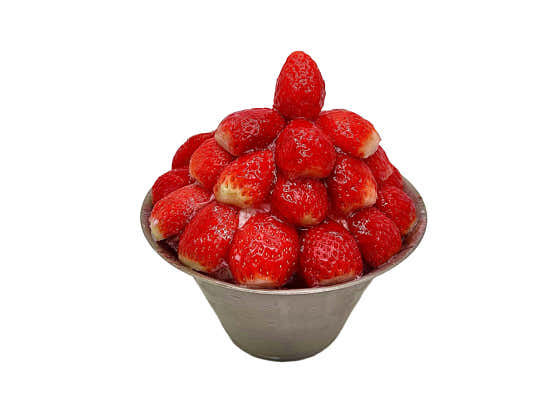 시즌) 눈꽃 생딸기 빙수 메뉴 사진(네이버)