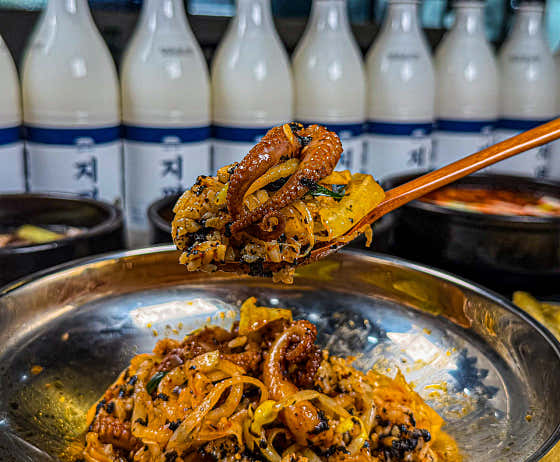 우렁쭈꾸미덮밥 메뉴 사진(네이버)