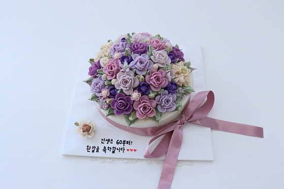 앙금플라워 떡케이크 3호 21cm 메뉴 사진(네이버)