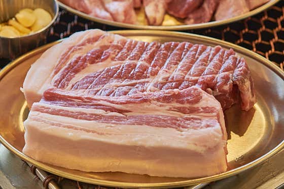흑돼지 근고기 600g 메뉴 사진(네이버)