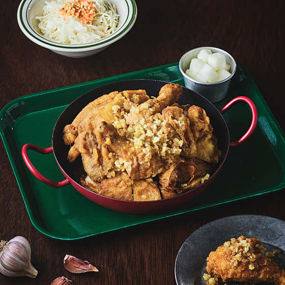 마늘통닭 메뉴 사진(네이버)