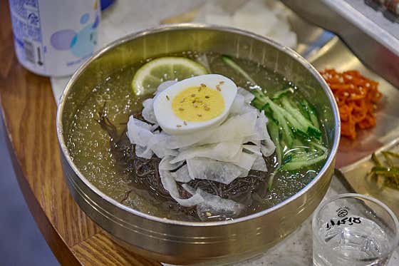 물냉면 메뉴 사진(네이버)