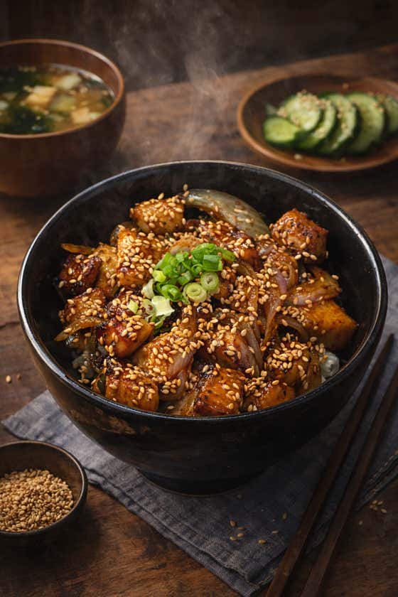 🥓항정살덮밥(매콤) 메뉴 사진(네이버)