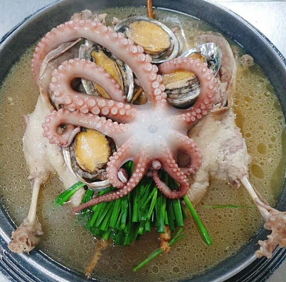 오리 백숙 해신탕 메뉴 사진(네이버)