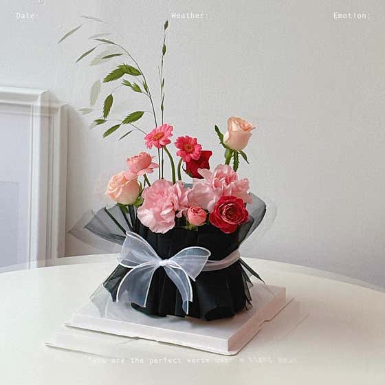 꽃다발 케이크 메뉴 사진(네이버)