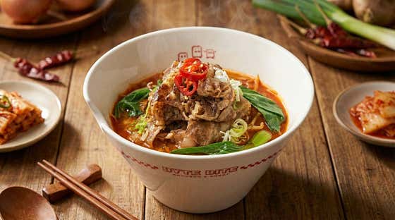 얼큰차돌라면 메뉴 사진(네이버)