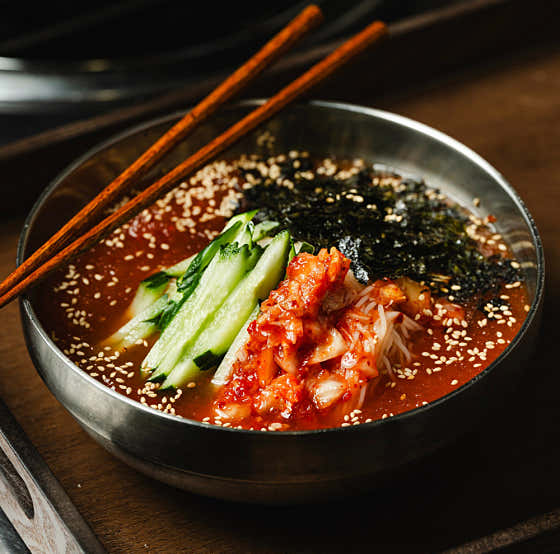 냉김치말이국수 메뉴 사진(네이버)