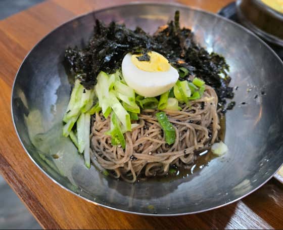 들기름막국수 메뉴 사진(네이버)
