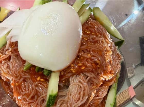 명량비빔냉면 메뉴 사진(네이버)