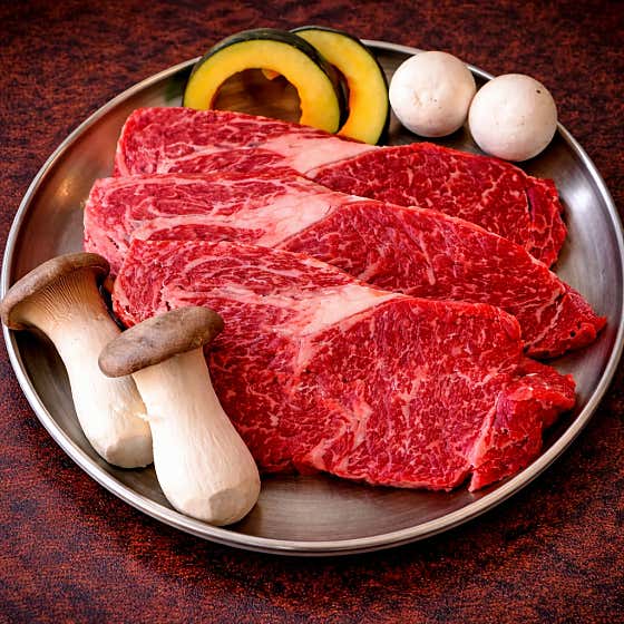 (용인고기맛집)1+등급한우등심100g 메뉴 사진(네이버)