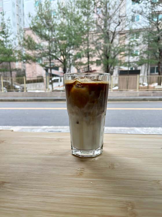 카페 라떼 메뉴 사진(네이버)