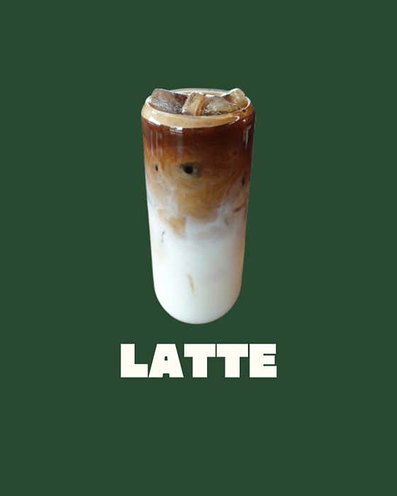 라떼 메뉴 사진(네이버)