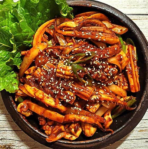 주문진 오징어볶음 메뉴 사진(네이버)
