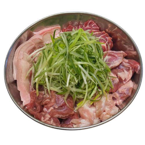 고기모듬 500g 메뉴 사진(네이버)