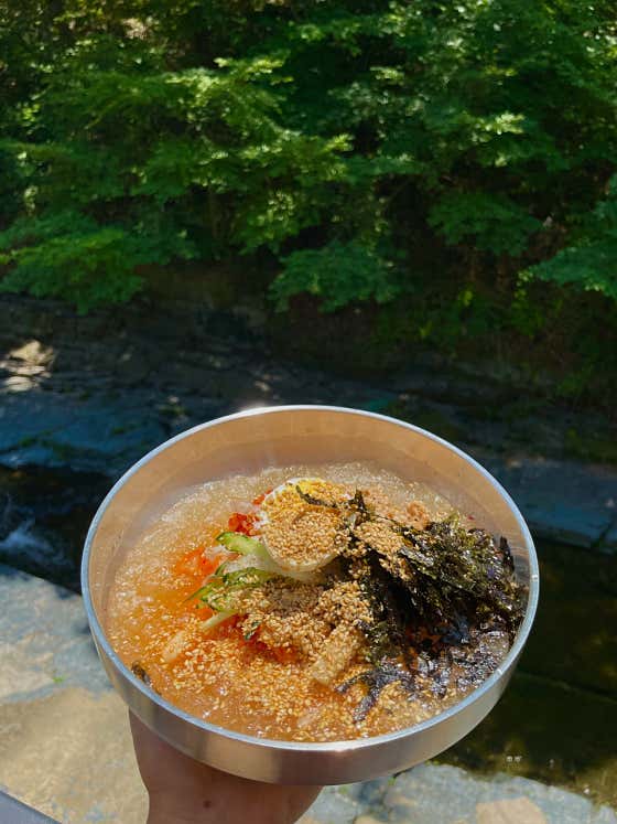 김치말이국수 메뉴 사진(네이버)