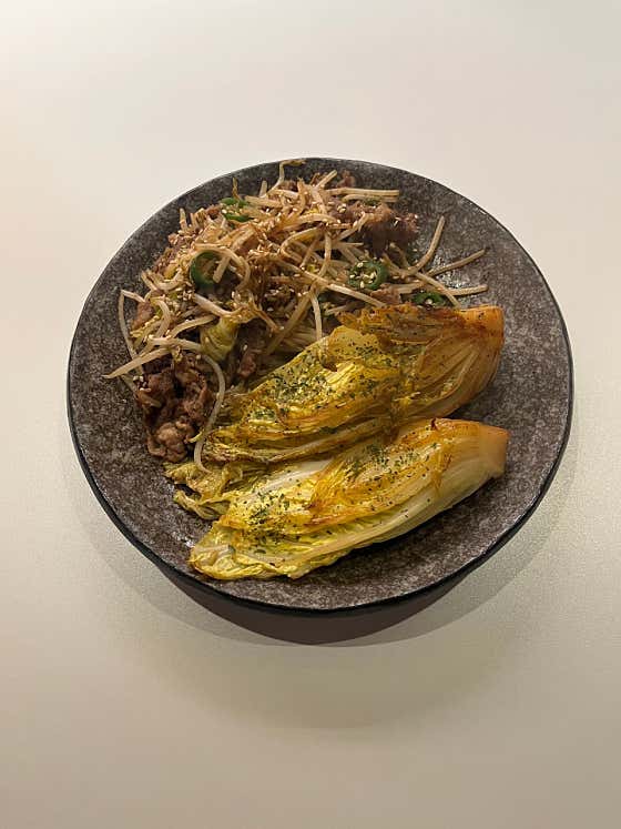 차돌배추구이 메뉴 사진(네이버)