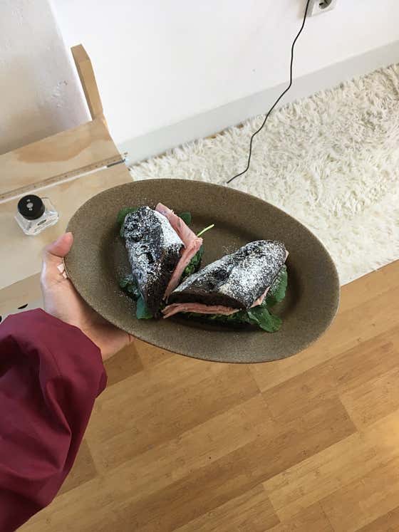 잠봉 초코 바게트 메뉴 사진(네이버)
