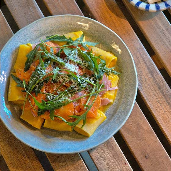 제주 당근파스타 메뉴 사진(네이버)