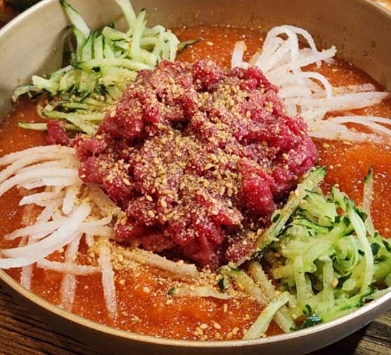 한우 물회 메뉴 사진(네이버)