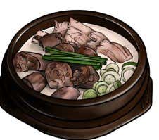 (사이드메뉴)얼큰고기순대국 메뉴 사진(네이버)