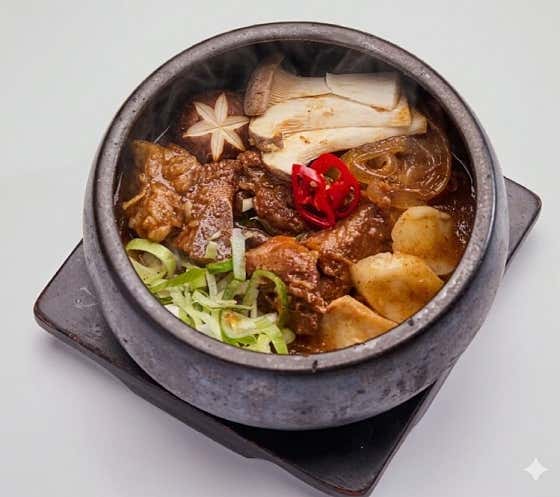 매콤돼지갈비찜 메뉴 사진(네이버)