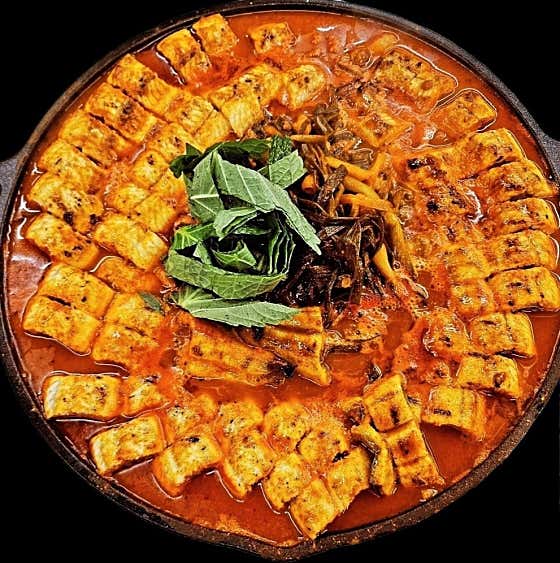 파김치 장어전골 메뉴 사진(네이버)