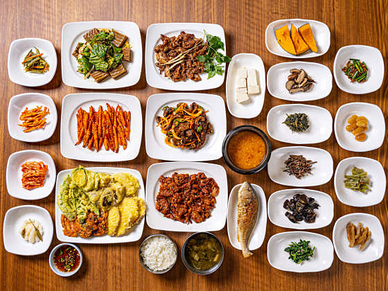 특산채한정식 메뉴 사진(네이버)