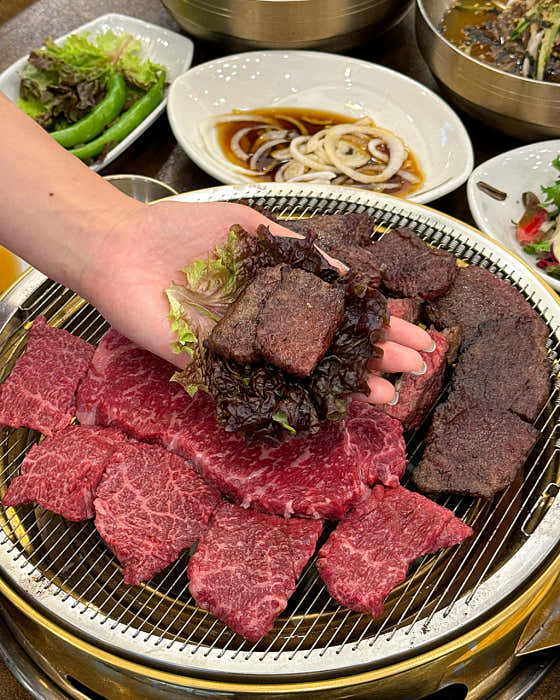 한우갈비살 메뉴 사진(네이버)