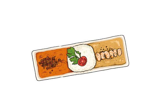 반반카레 메뉴 사진(네이버)